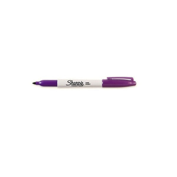 Sharpie Permanent Marker Fine Point Purple Pack of 12