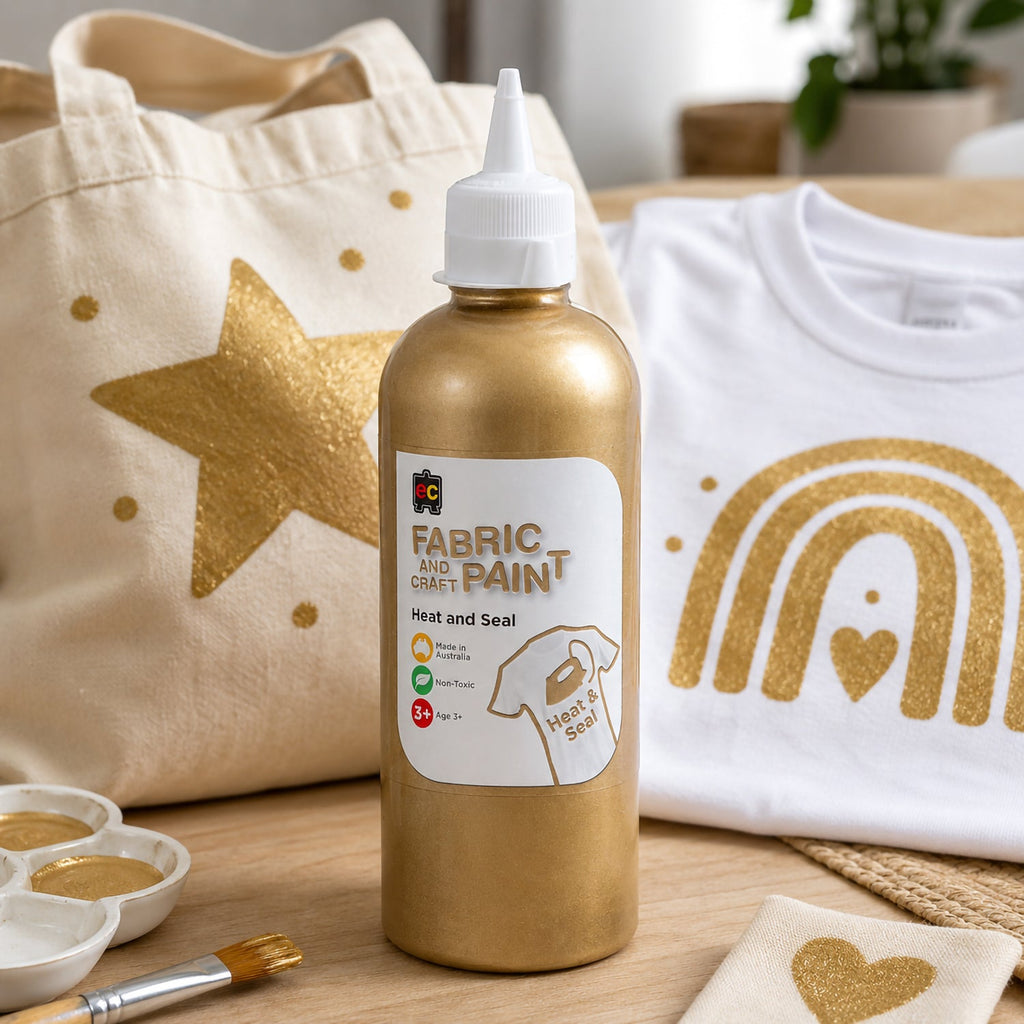 Fabric and Craft Paint 500ml Gold