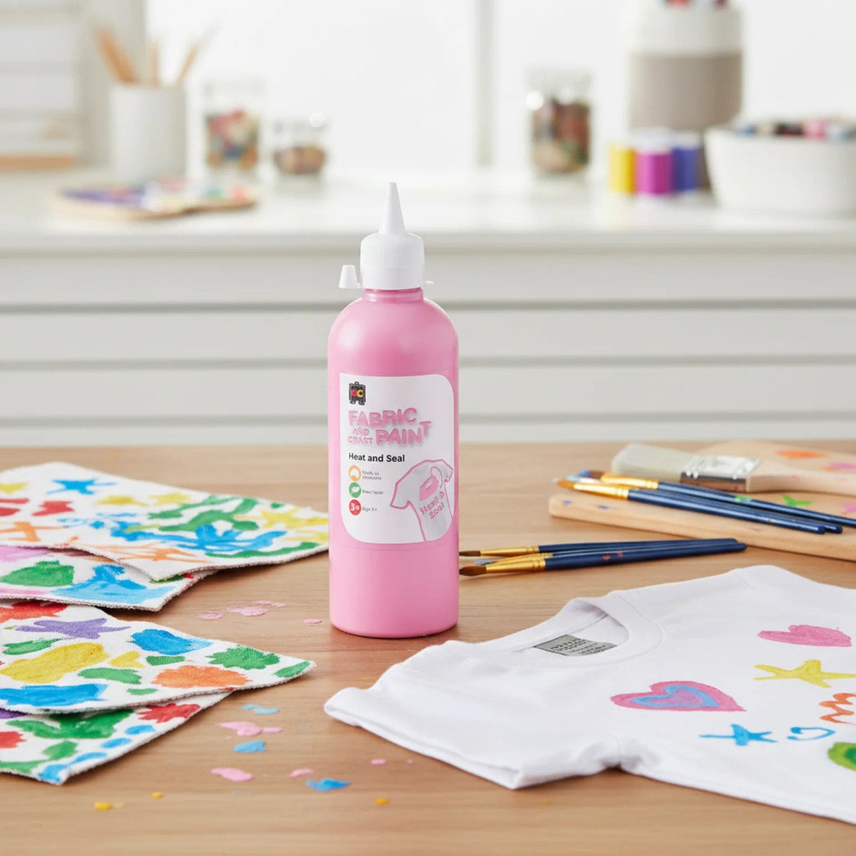 Fabric and Craft Paint 500ml Pink