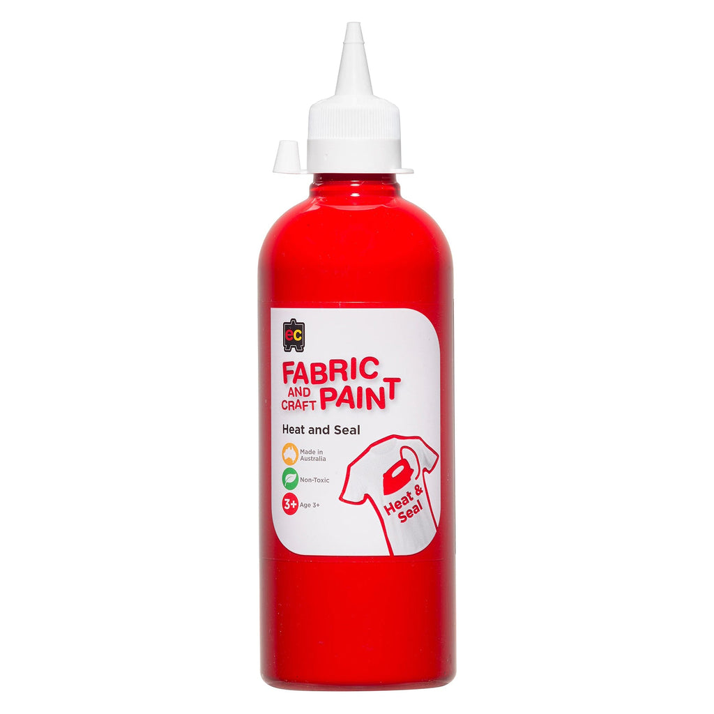 Fabric and Craft Paint 500ml Red