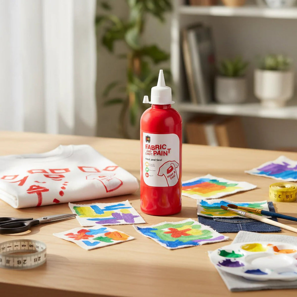Fabric and Craft Paint 500ml Red