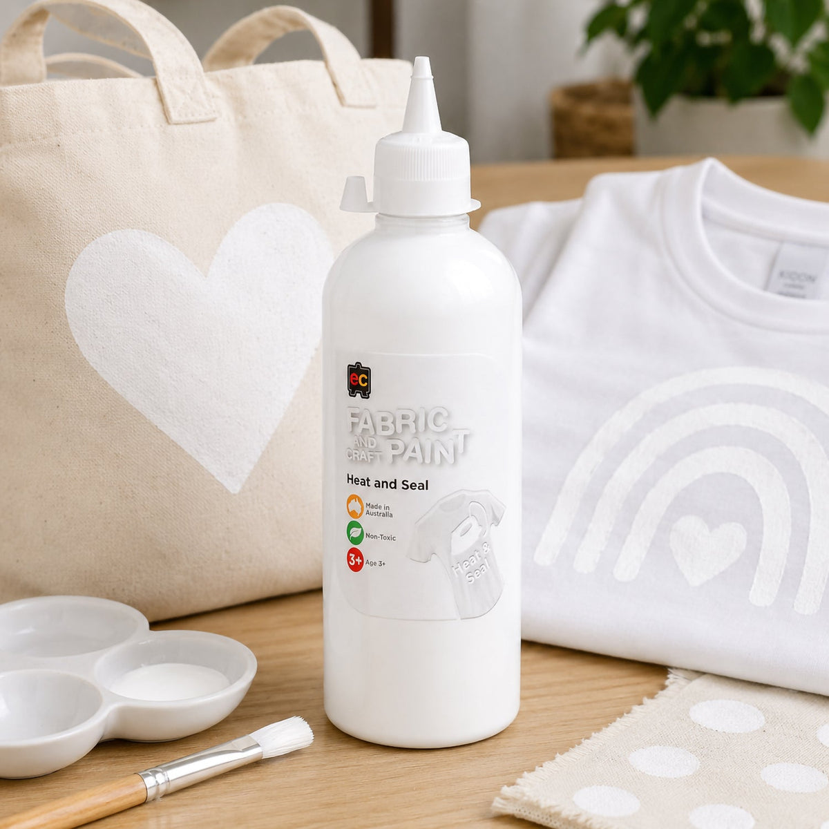 Fabric and Craft Paint 500ml White