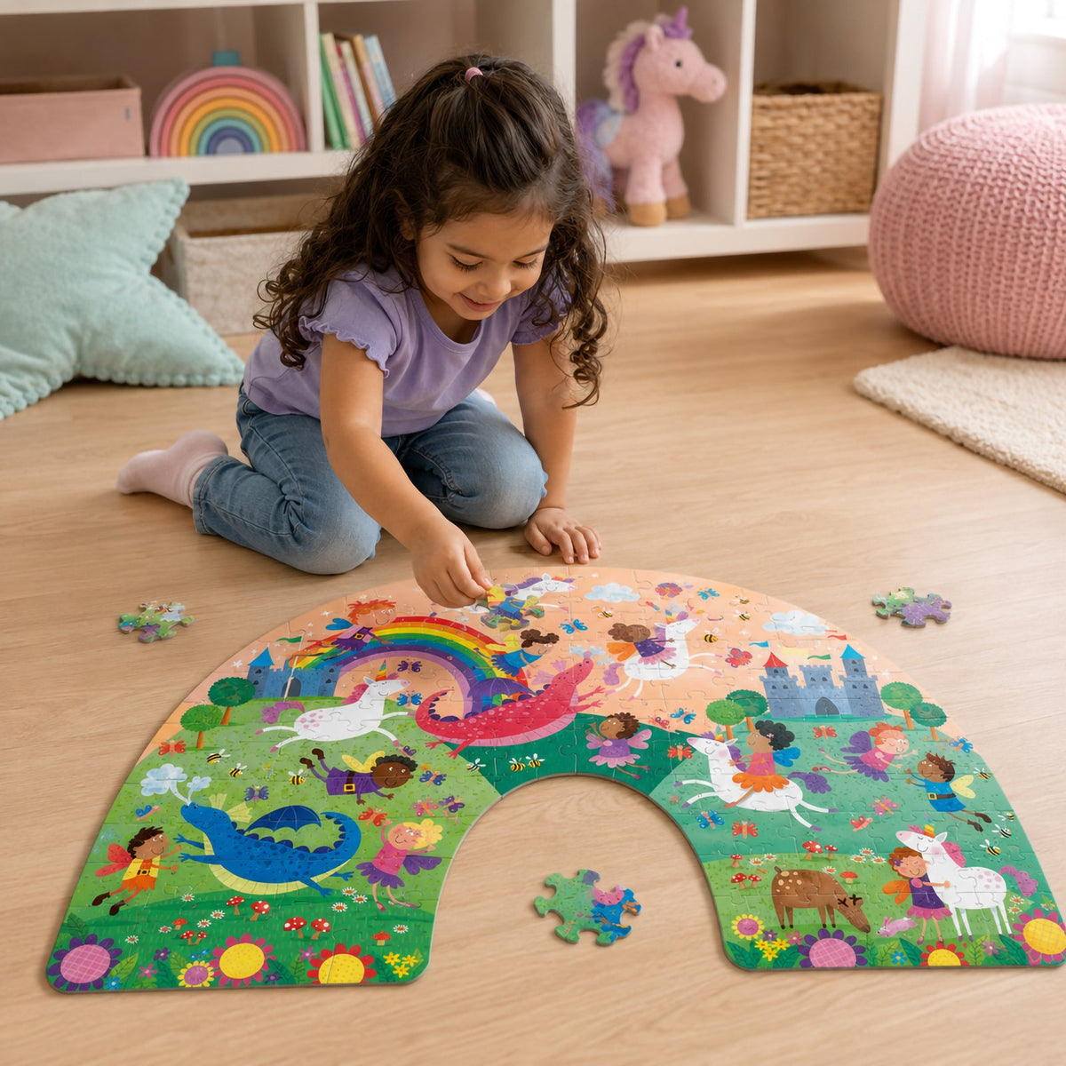 Fairyland: Rainbow Shaped Floor Puzzle