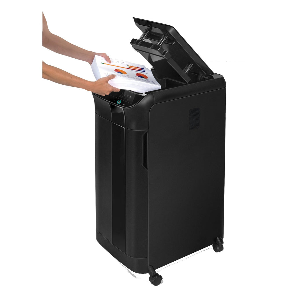 Fellowes AutoMax 550C Cross-Cut Auto-Feed Shredder 550 Sheet Tray DIN P-4
