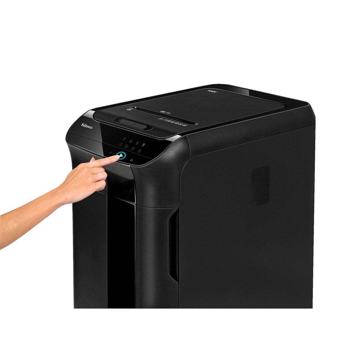 Fellowes AutoMax 550C Cross-Cut Auto-Feed Shredder 550 Sheet Tray DIN P-4