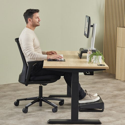 Fellowes Breyta Mouse Pad Wrist Rest Black 200 x 240mm