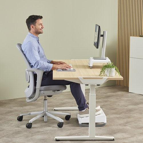 Fellowes Breyta Mouse Pad Wrist Rest Grey 200 x 240mm