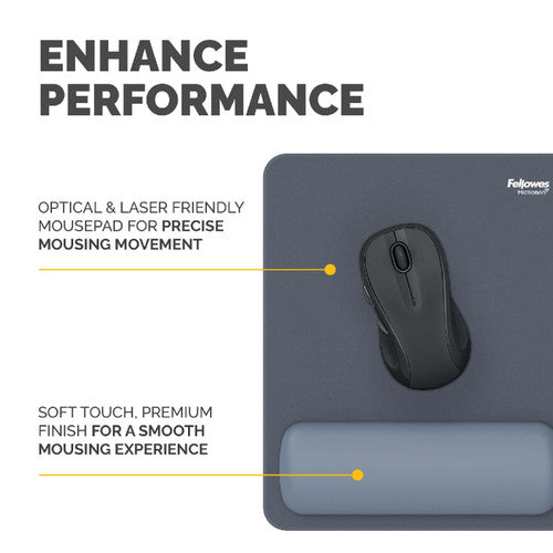 Fellowes Breyta Mouse Pad Wrist Rest Marine 200 x 240mm