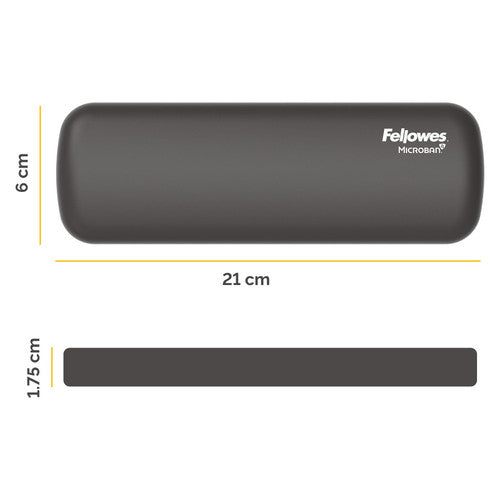 Fellowes Breyta Palm Wrist Rest Black 60 x 180mm