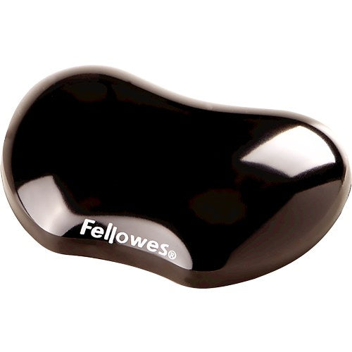Fellowes Crystals Gel Flex Palm Rest Black 124 x 87mm