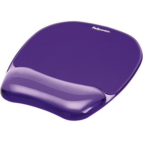 Fellowes Crystals Gel Mouse Pad Wrist Rest Purple
