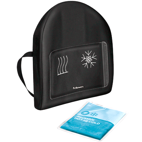 Fellowes Professional Series Heat and Soothe Back Support Black