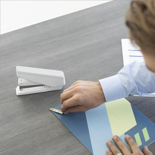 Fellowes LX850 Easypress Stapler with Microban 25 Sheets Full-Strip White
