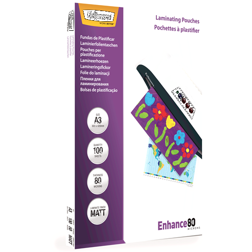 Fellowes Laminating Pouches A3 80mic Matt Pack 100