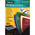 Fellowes Binding Covers Leatherboard A4 Black Pack 100
