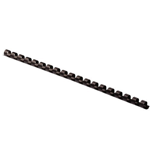 Fellowes Plastic Binding Combs 21 Ring 8mm Round Black Pack 100