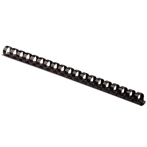 Fellowes Plastic Binding Combs 21 Ring 12mm Round Black Pack 100