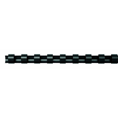 Fellowes Plastic Binding Combs 21 Ring 16mm Round Black Pack 100