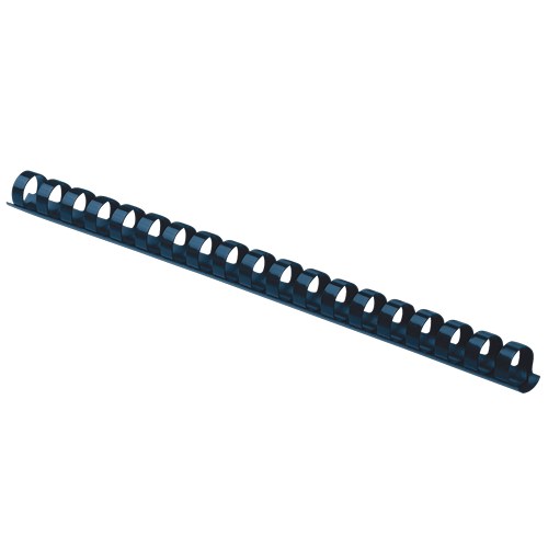 Fellowes Plastic Binding Combs 21 Ring 16mm Round Blue Pack 100