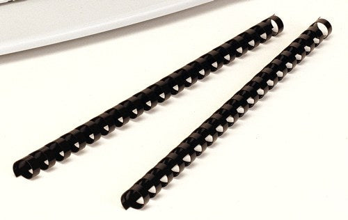 Fellowes Plastic Binding Combs 21 Ring 32mm Oval Black Pack 50
