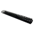 Fellowes Plastic Binding Combs 21 Ring 45mm Oval Black Pack 50