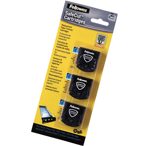 Fellowes SafeCut Trimmer Blades Perforated, Wavy and Fold Pack 3