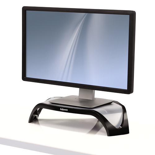 Fellowes Smart Suites Corner Monitor Riser Black
