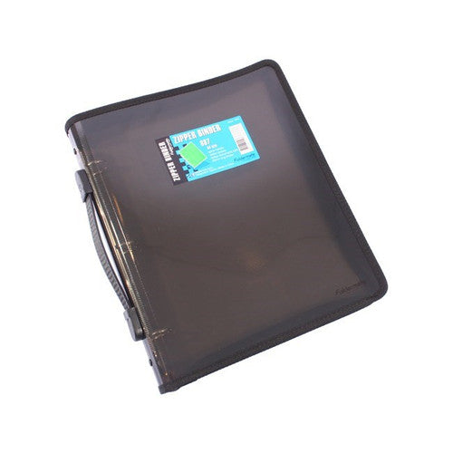 Foldermate Pop Gear Zipper Binder A4 3-O Ring 25mm Smoke