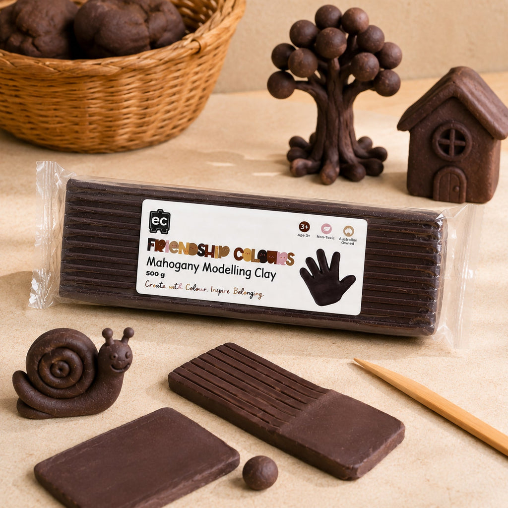 Friendship Colour Modelling Clay 500g Mahogany