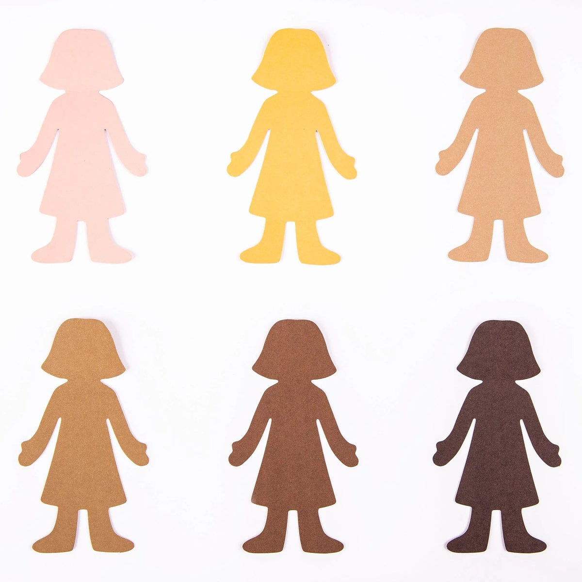 Friendship Colours Paper Family Shapes Classroom Set of 150