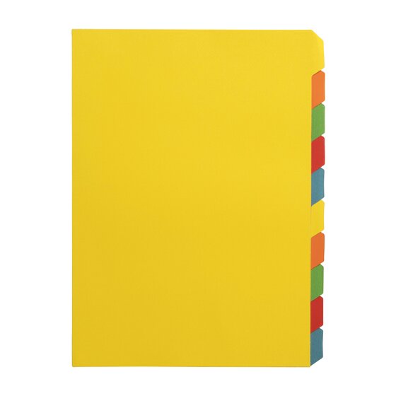 GBC Binding Tab Dividers A4 Colour Pack of 10
