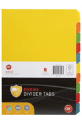 GBC Binding Tab Dividers A4 Colour Pack of 10
