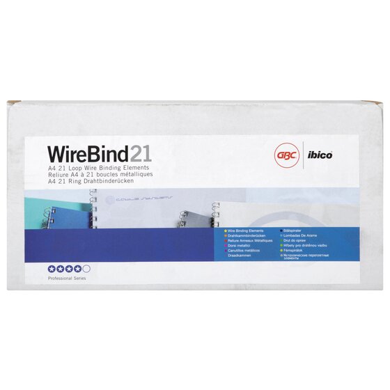 GBC Binding Wire 21 Loop 6mm Black Pack of 100