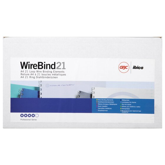 GBC Binding Wire 21 Loop 8mm Black Pack of 100