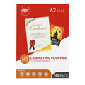 GBC Laminating Pouches A3 125 Micron Pack 100