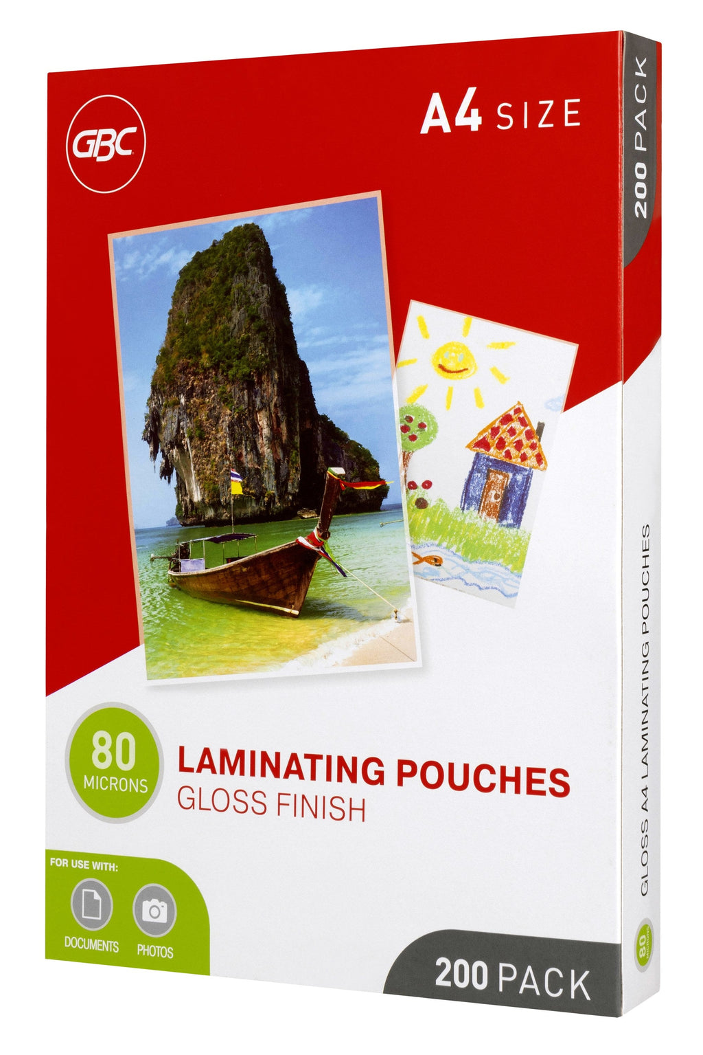 GBC Laminating Pouches A4 80 Micron Pack 200