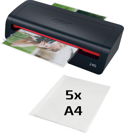 GBC Laminator 240 Home Office A4 Black Red