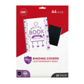 GBC Binding Cover A4 Leathergrain Black Pack of 25