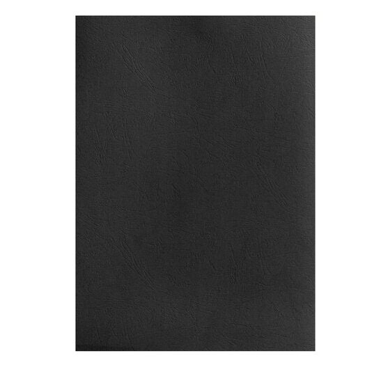 GBC Binding Cover A4 Leathergrain Black Pack of 25