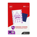 GBC Binding Cover A4 Leathergrain Navy Pack of 100