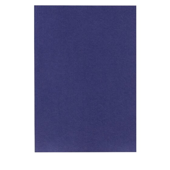 GBC Binding Cover A4 Leathergrain Navy Pack of 100