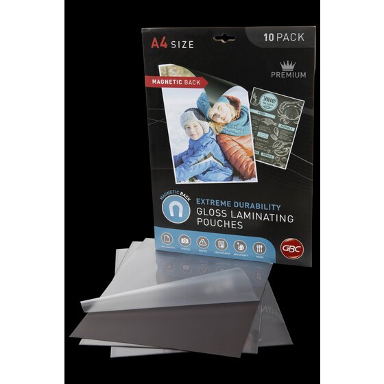GBC Laminating Pouches A4 175 Micron Pack 10 Magnetic