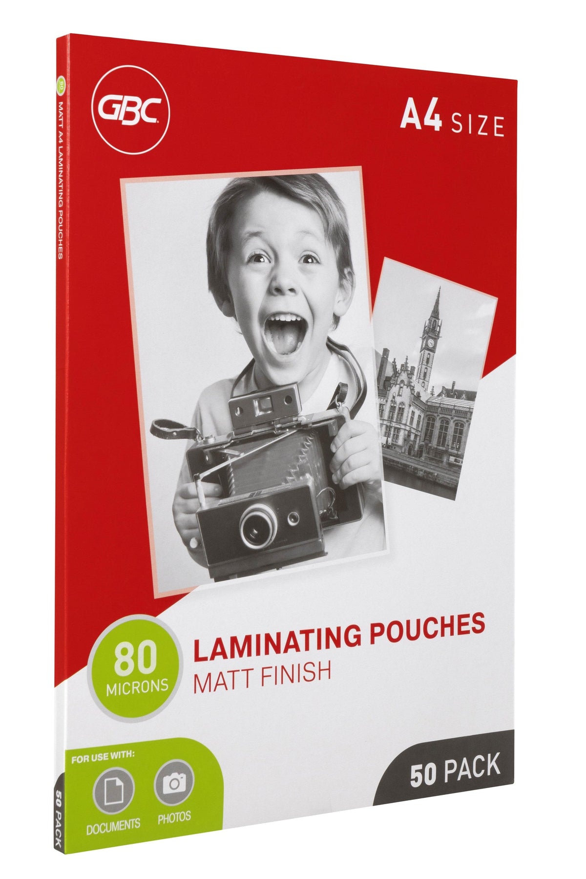 GBC Laminating Pouches A4 80 Micron Pack 50 Matt