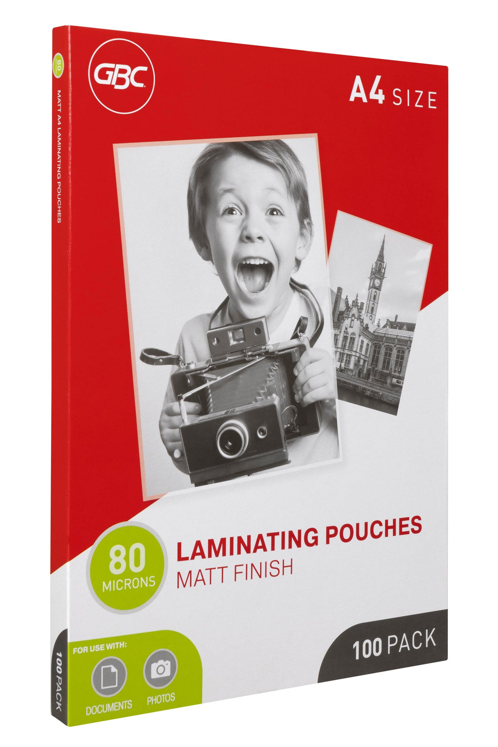 GBC Laminating Pouches A4 80 Micron Pack 100 Matt
