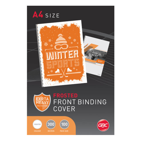 GBC Binding Cover A4 Polycover Frosted Pack of 100