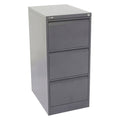 Rapidline Go Vertical Filing Cabinet 3 Drawer 460 x 620 x 1016mm Graphite Ripple