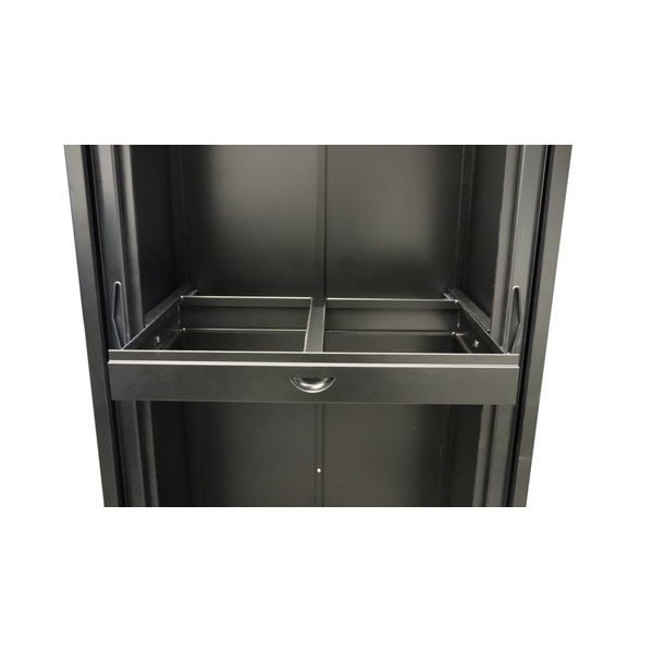 Rapidline Roll Out File Frame Only Black for Go Tambour Door Cupboard 900mm W