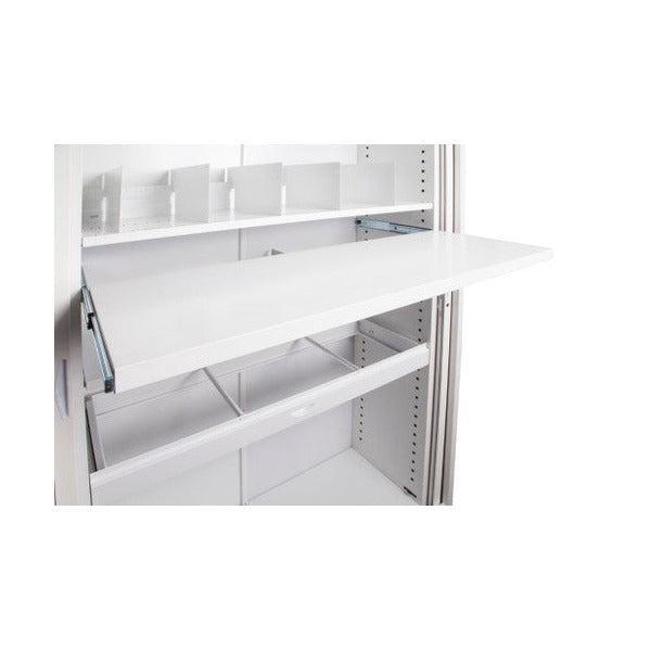 Rapidline Pull Out File Shelf Only White for Go Tambour Door Cupboard 900mm W