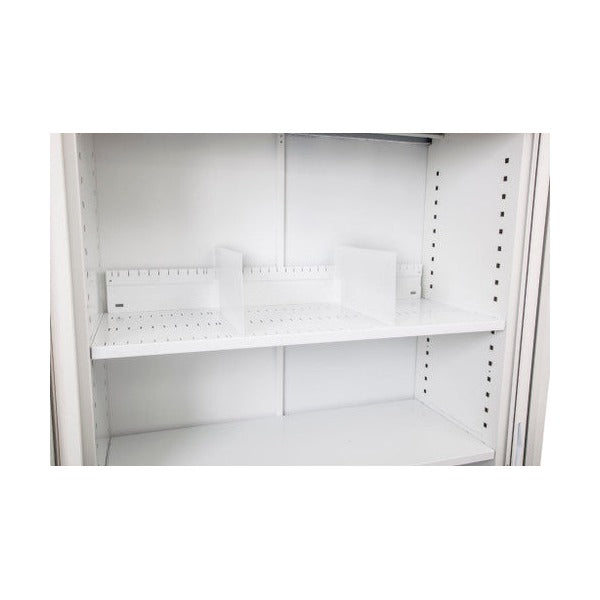 Rapidline Slotted Shelf Only White for Go Tambour Door Cupboard 1200mm W