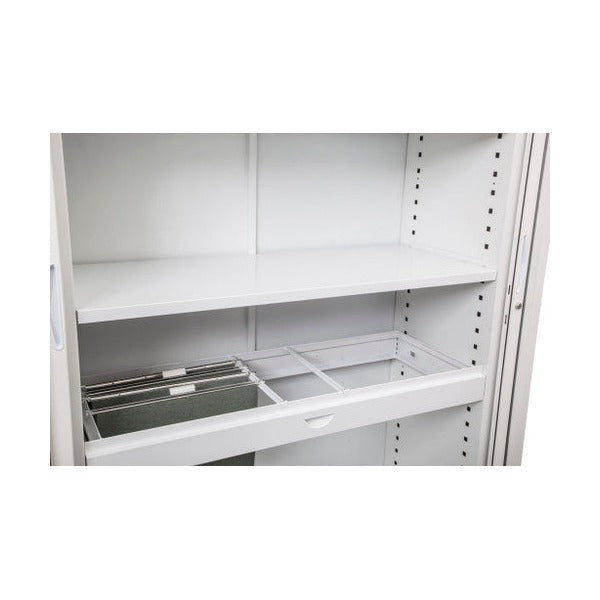 Rapidline Roll Out File Frame Only White for Go Tambour Door Cupboard 900mm W